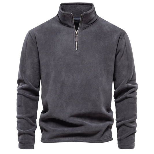 Warme fleece half-zip